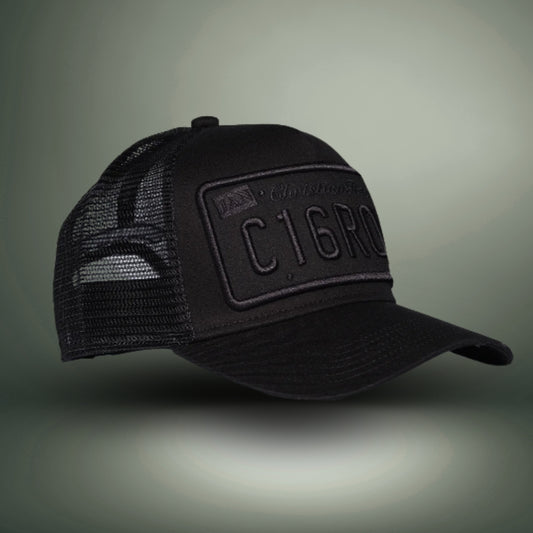 CHRISTIAN ROSE Iconic Caps / Black / Black - CR004BBM