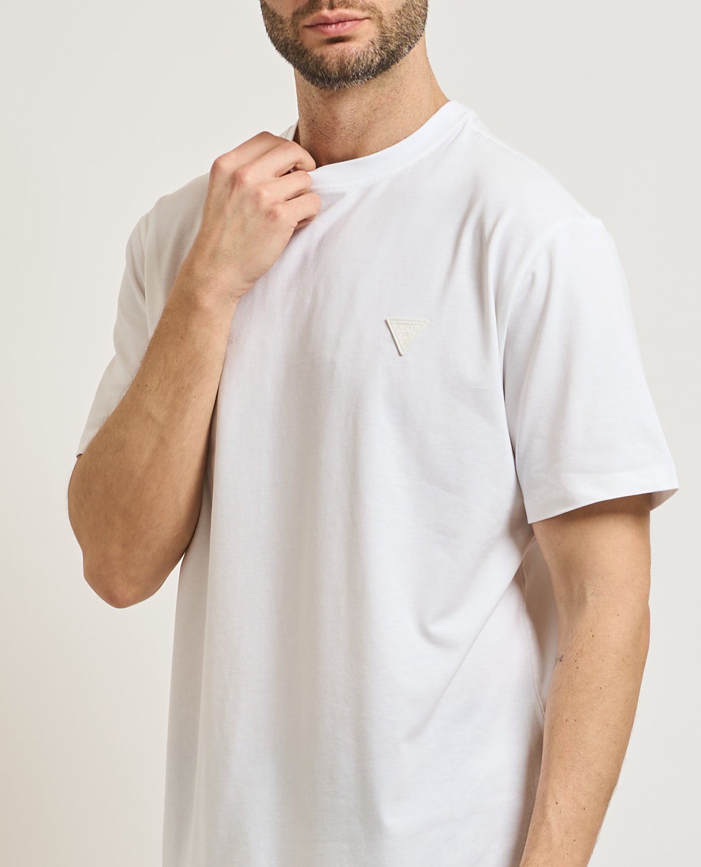Guess men's basic crew neck t-shirt | White - M6GI21 K3053 G011