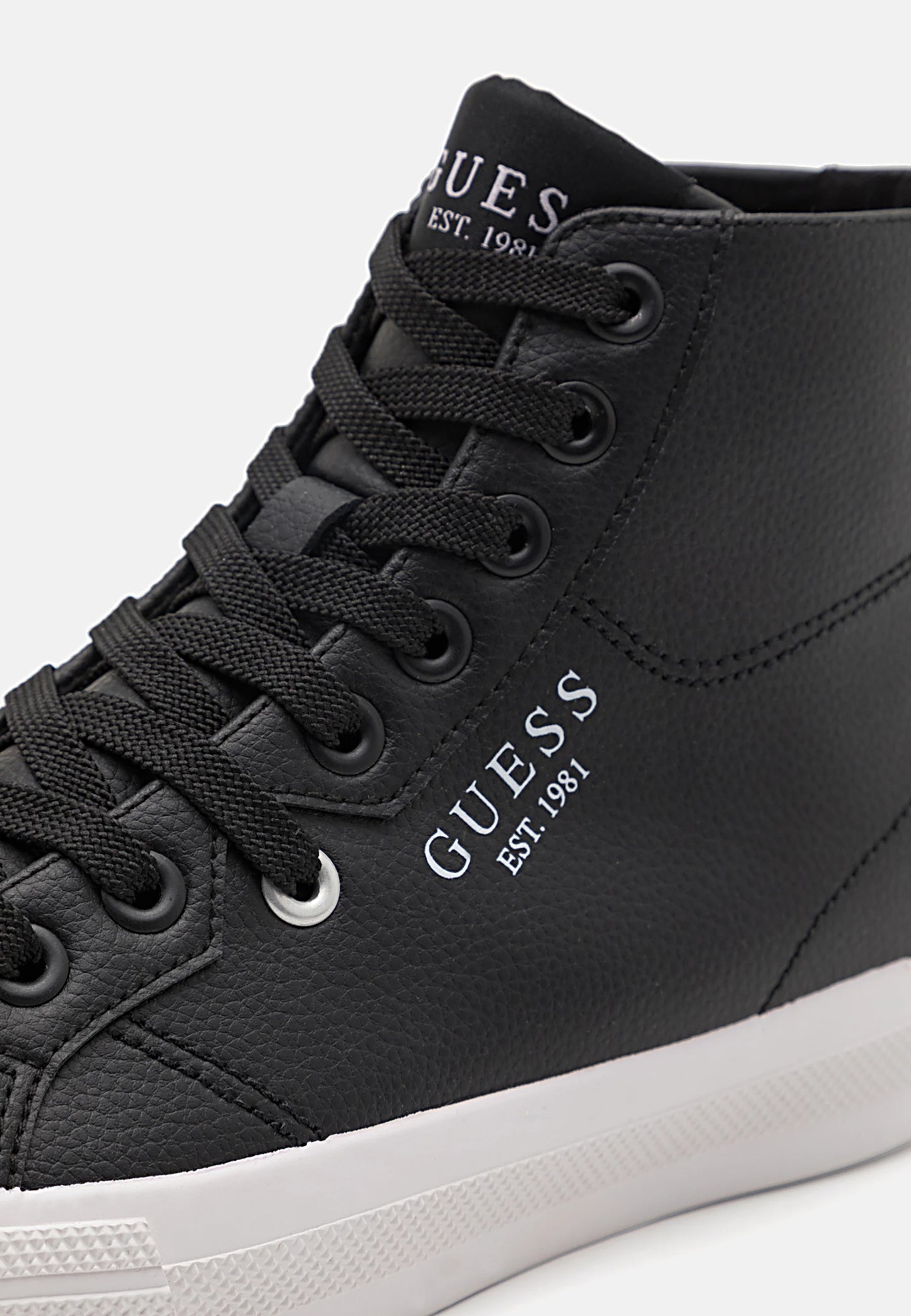 GUESS - ISTRIA MID High-top Trainers - Black/White - FPMISMFAL12