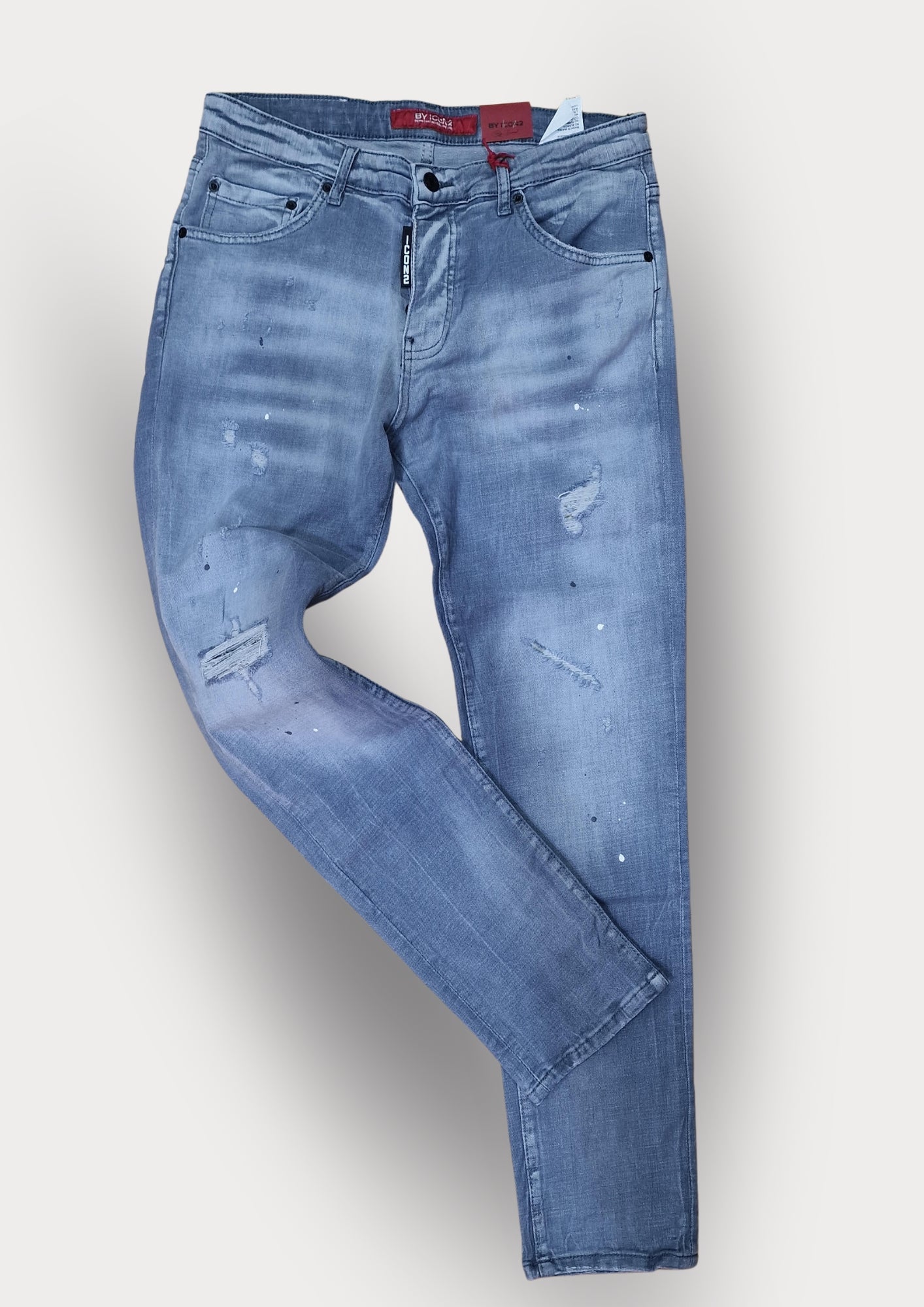 ICON2 Skinny Fit Jeans - Art 975 - Light Wash Denim