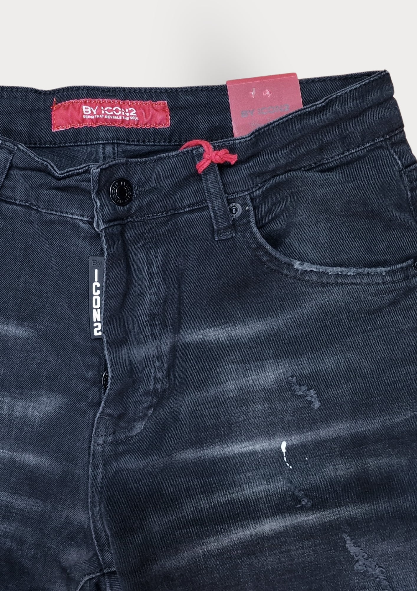 ICON2 Skinny Fit Jeans - Art 943 - Black Wash Denim