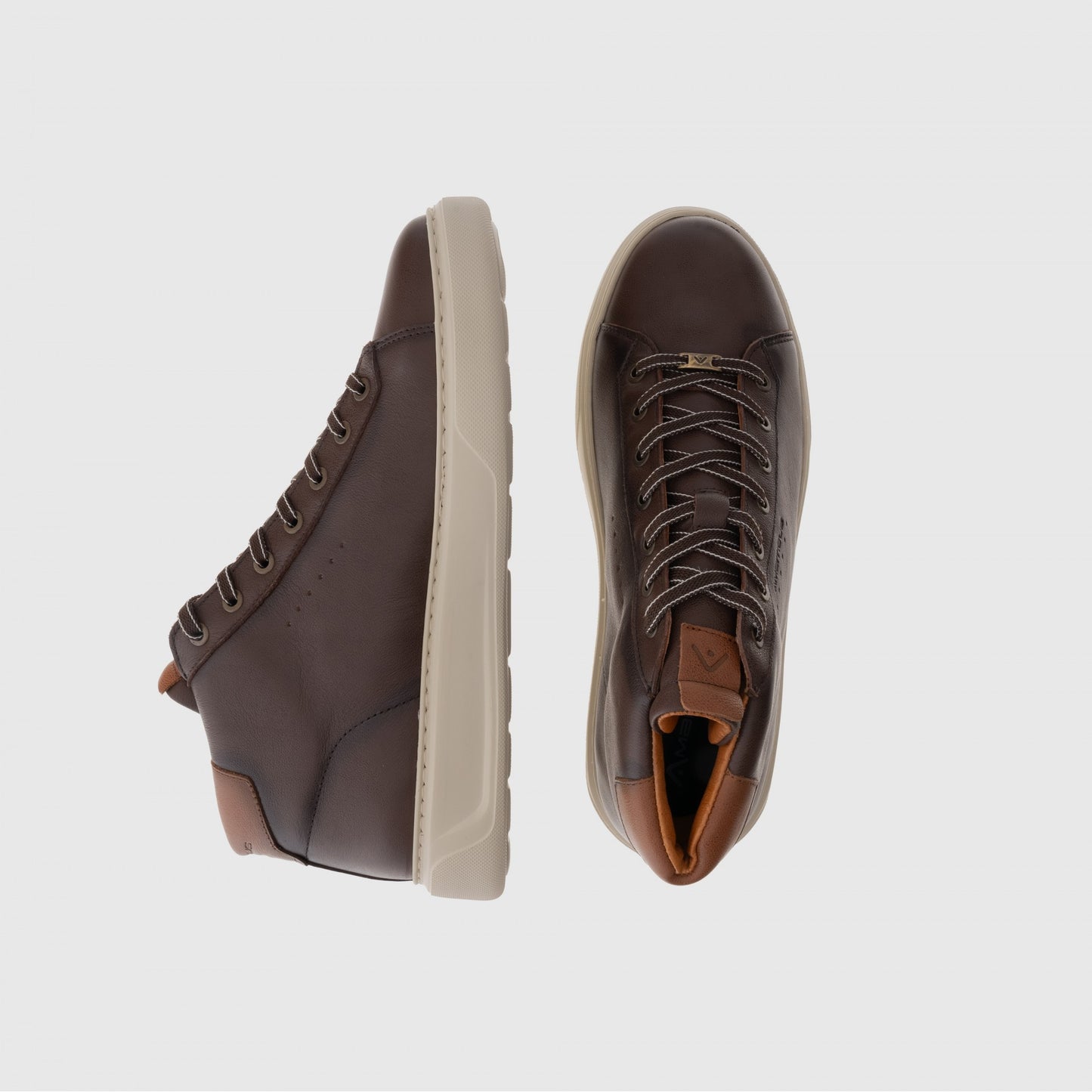 Ambitious - KIT High-Top | Brown Leather - 13019-7129AM