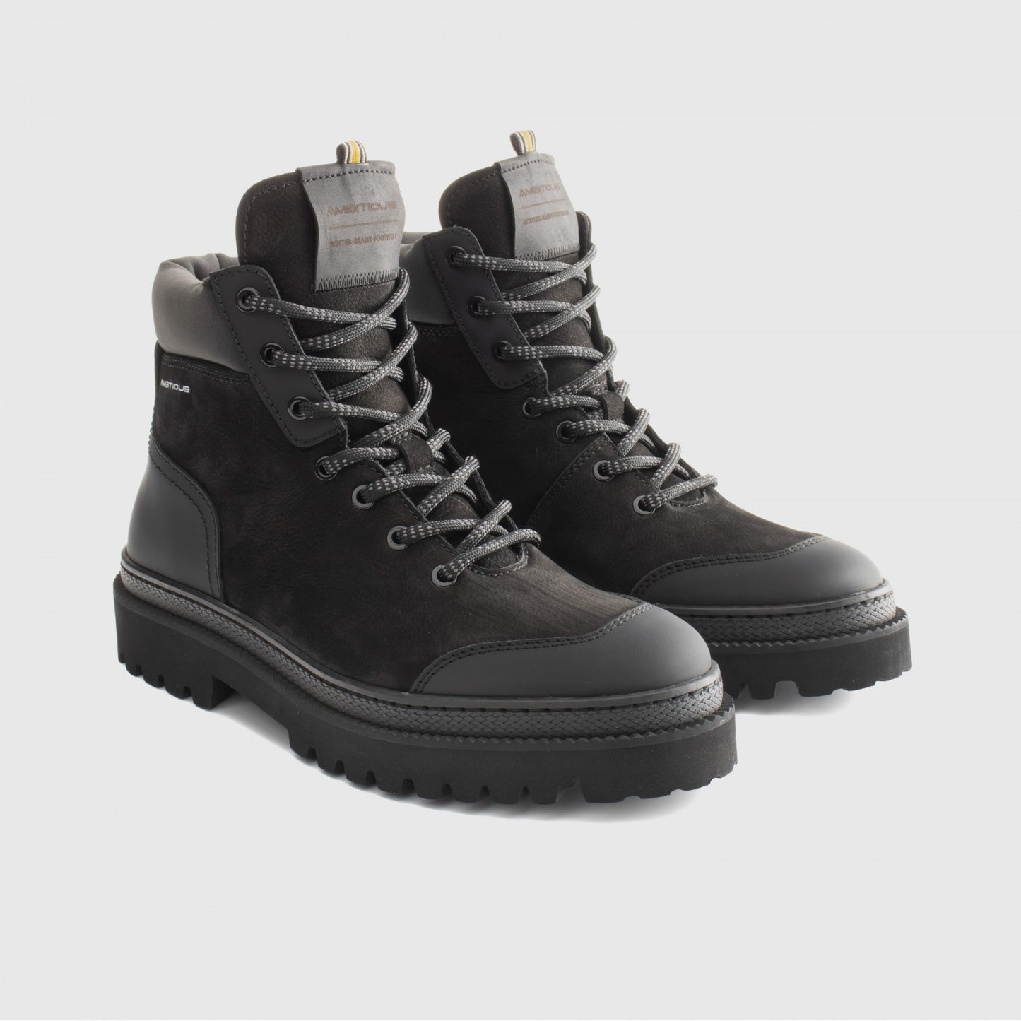 Ambitious - PELION Lace-Up Boots | Black - 14089-3748AM