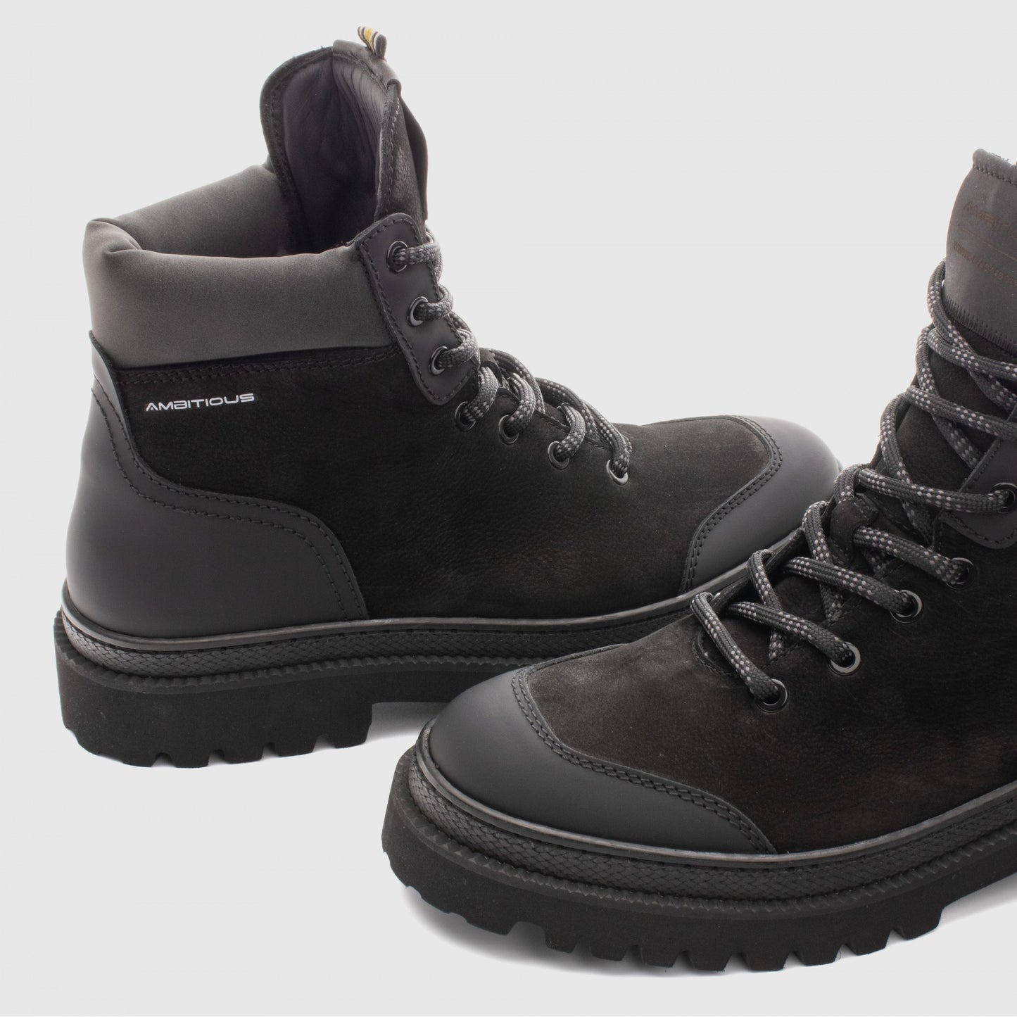 Ambitious - PELION Lace-Up Boots | Black - 14089-3748AM