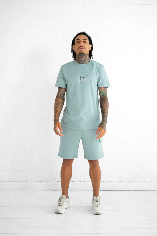 FORAY Bugsy Collection T-Shirt and Shorts Set - Arona Grey