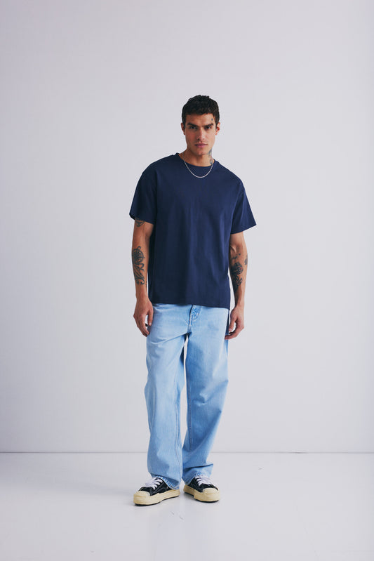 !SOLID SDDANTON T-shirt | Navy -  21107307-194010