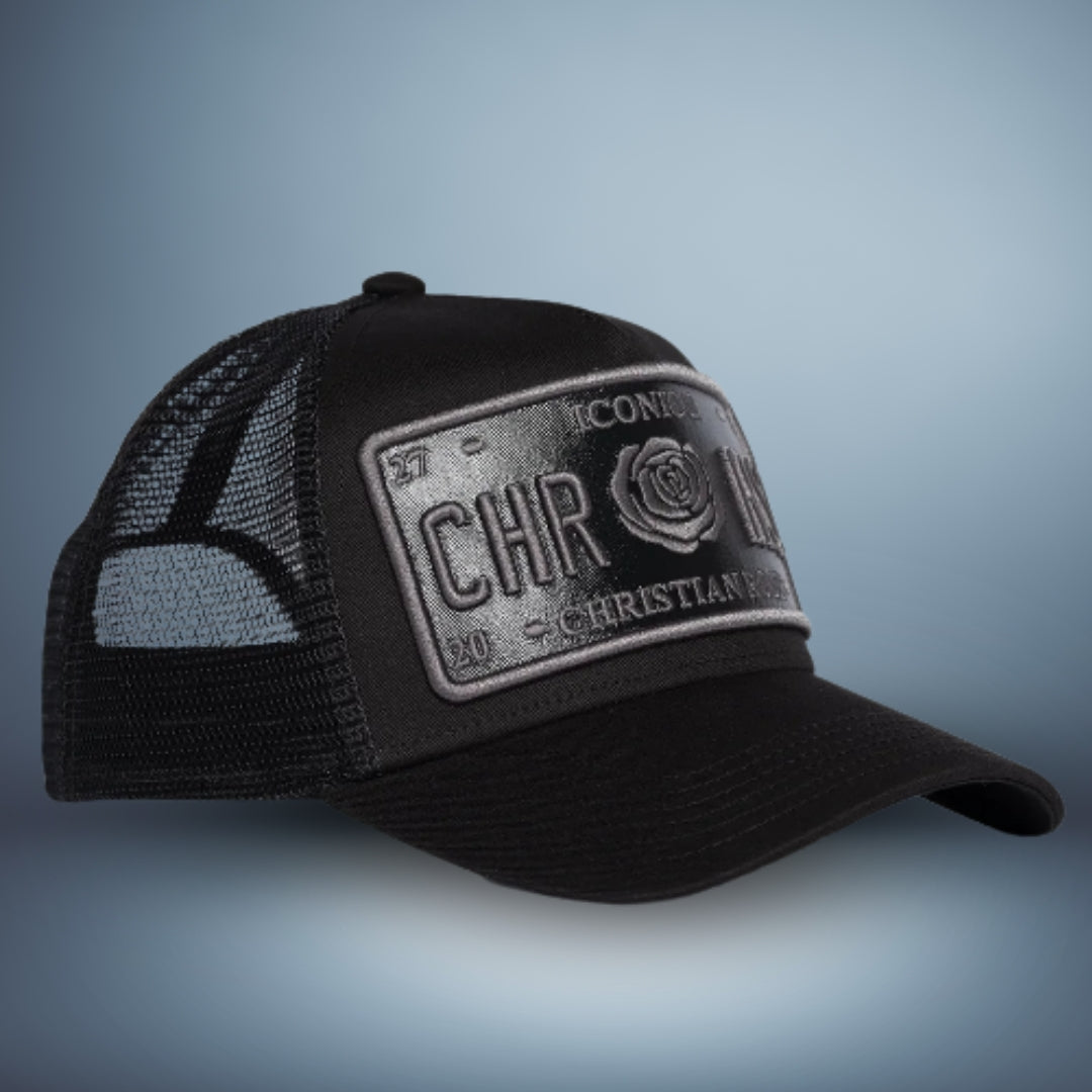 CHRISTIAN ROSE Plate Caps / Black / Black - CR011B