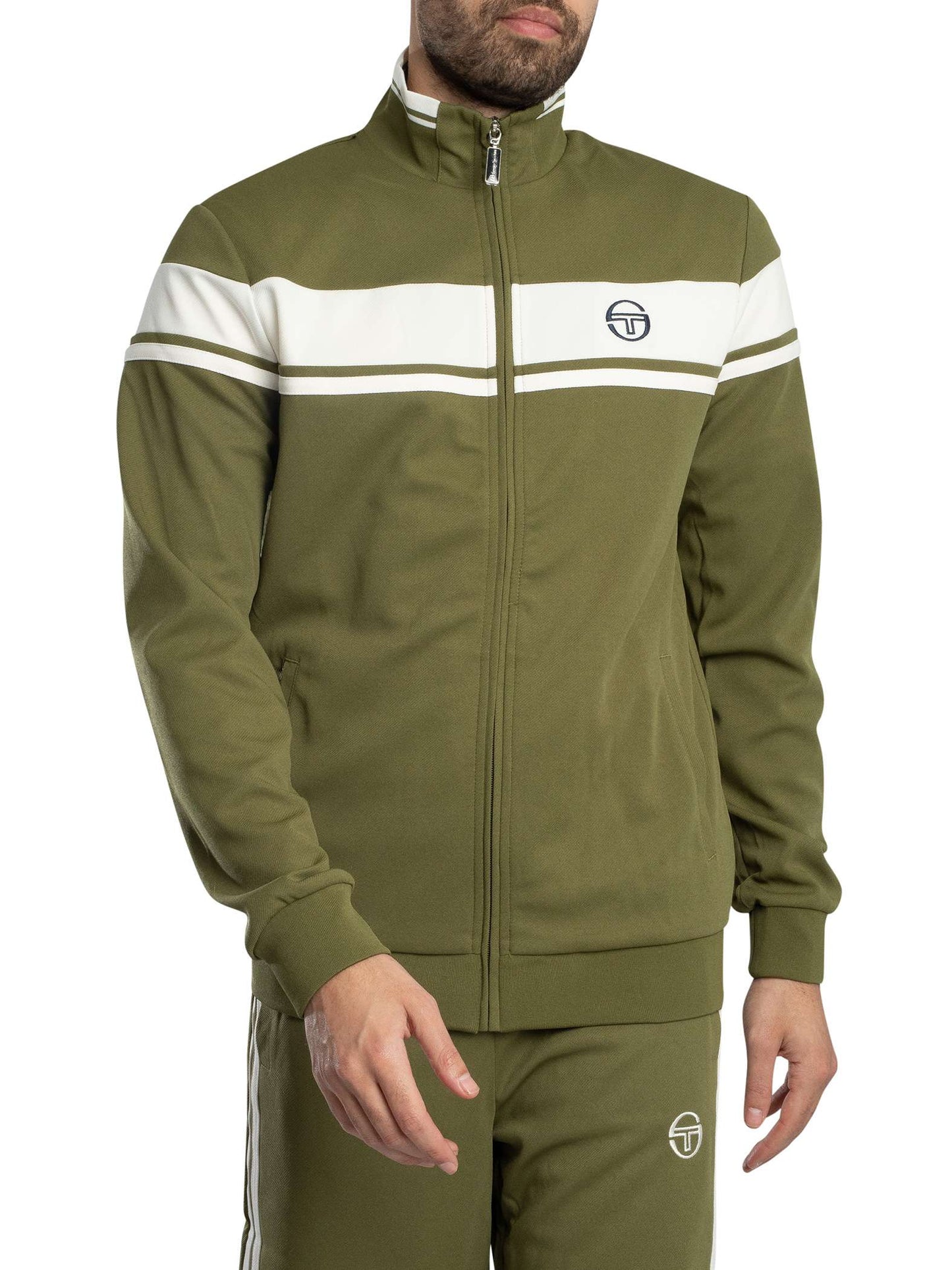 SERGIO TACCHINI - Damarindo Track Top - Sphagnum/Gardenia - STM14551-7761
