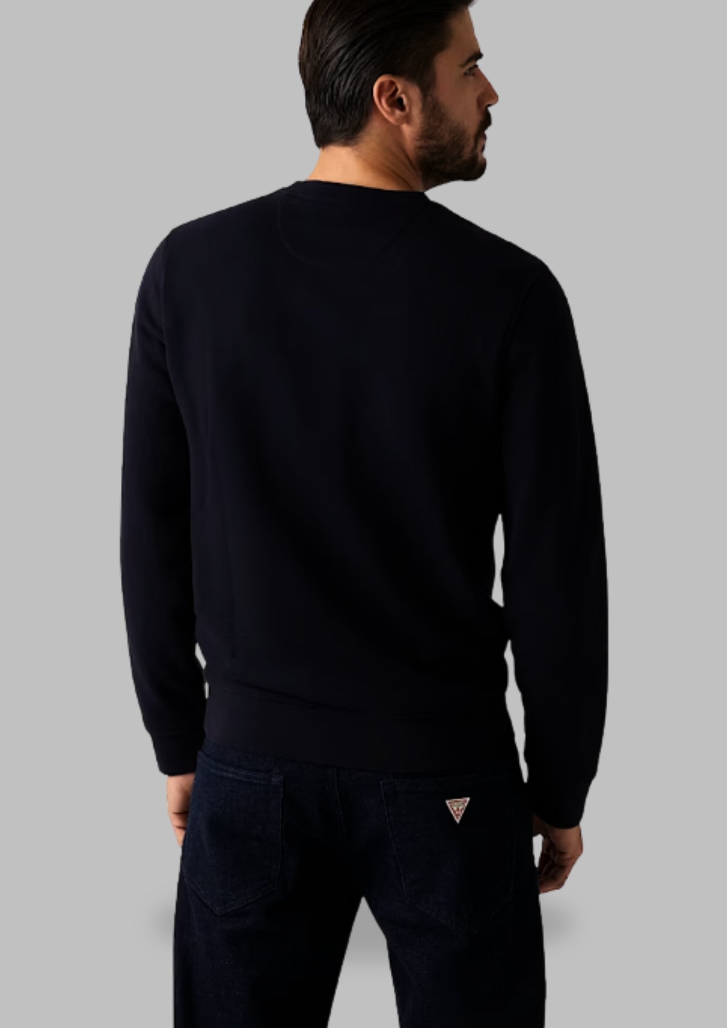 GUESS Embroidered logo sweatshirt - M5GQ08KCN01 - JBLK