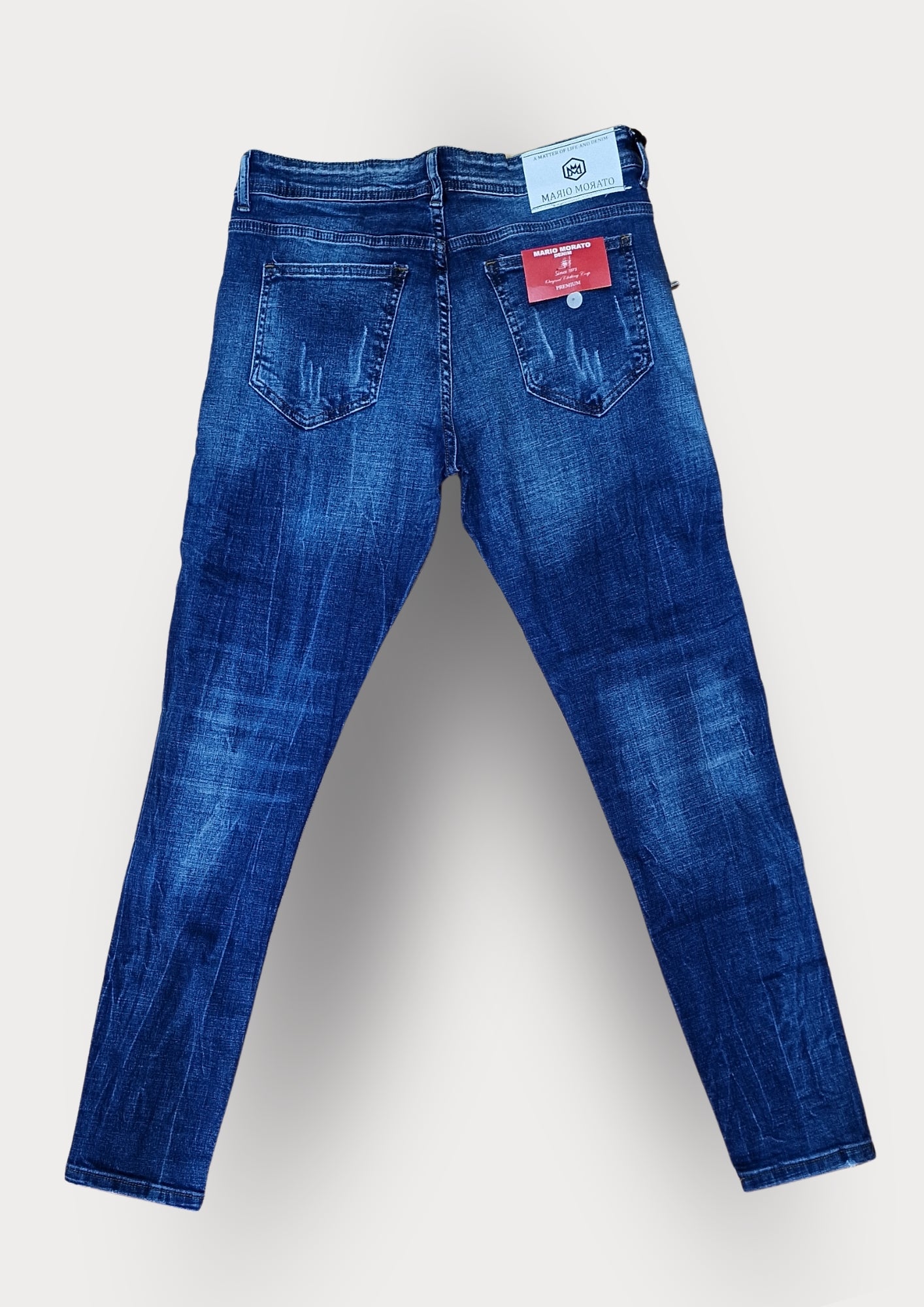 MARIO MORATO Slim Tapered Jeans - 2801-A - Dark Blue Denim
