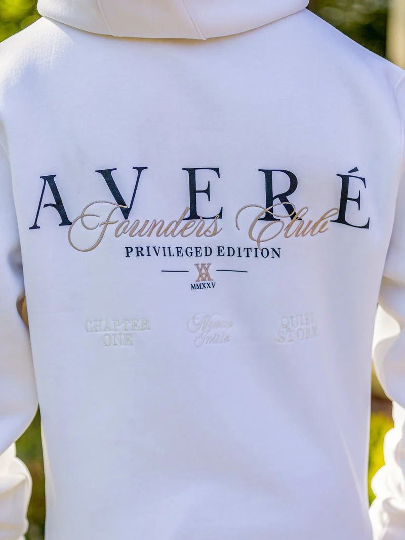 VELINO SIGNATURE WHITE HOODIE - SIGNATURE | WHITE - AVERE-VEL-WHT