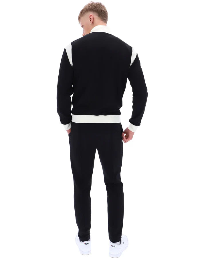 FILA - Cruz Colour Blocked Archive Track Jacket - Black/Gardenia/Popcorn - FW23MH019 001