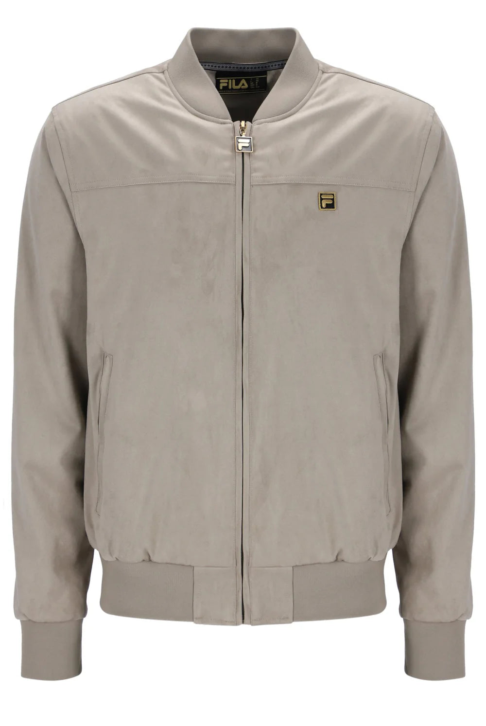 FILA - Dean Full Zip Faux-Suede Jacket with Seam Details | Vintage Khaki - FW25MG023 602