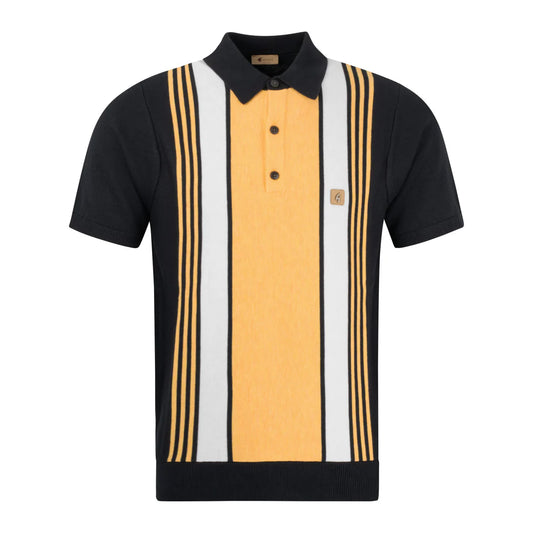 GABICCI Knitted Polo Shirt - Searle / Navy- V54GM00