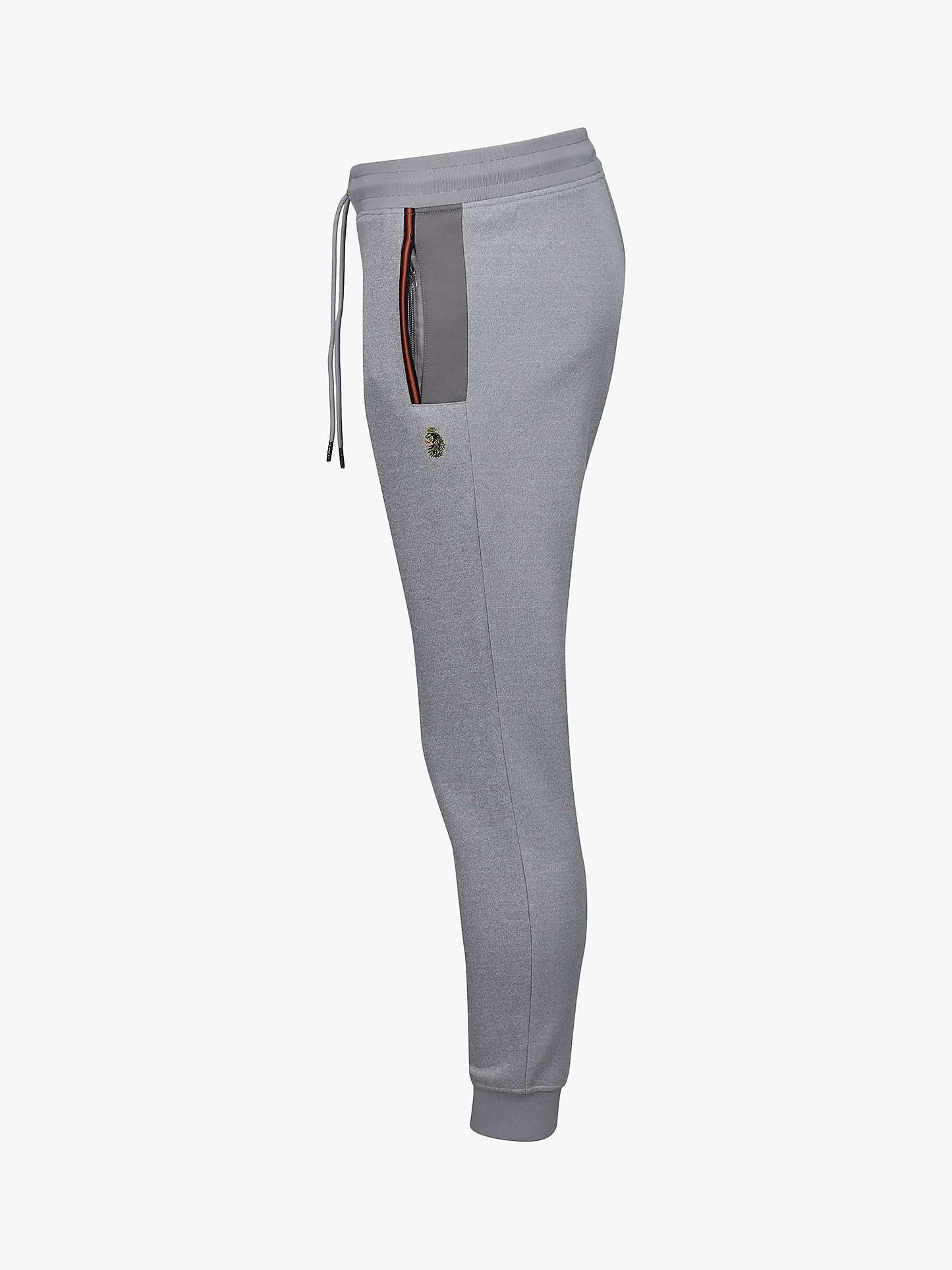 Luke Hobart Zip Jogger | Mid Mrl Grey - M730364
