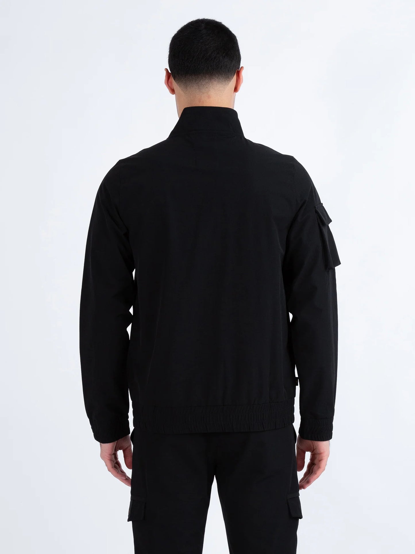 LUKE Crater Technical Zip-Through Utility Jacket | Black - M730752