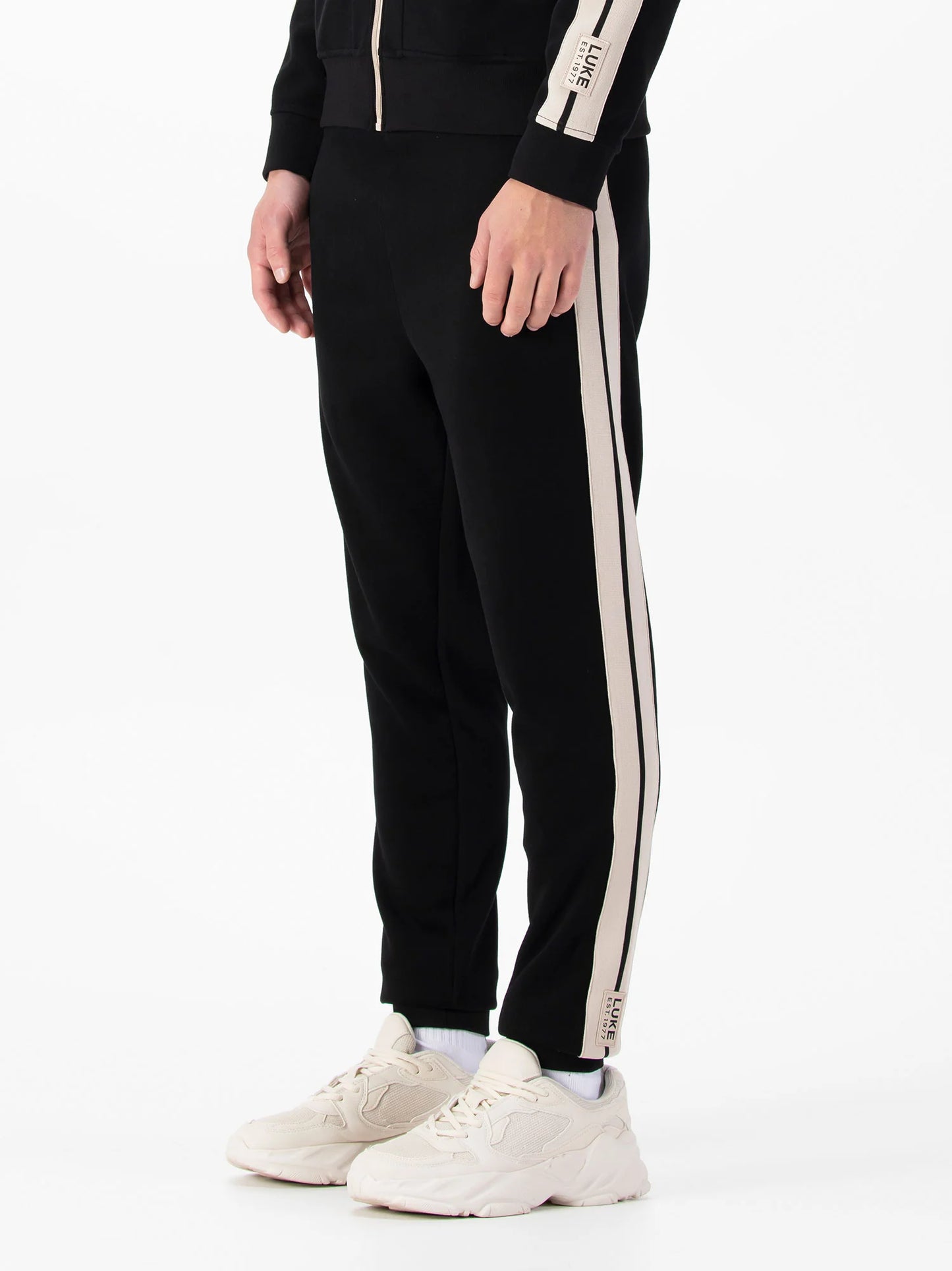 LUKE - Cornell Premium Vintage Jogger 290 gsm - Black - M0790353