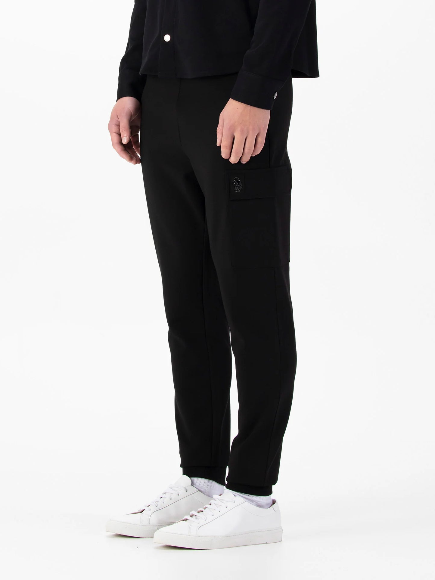 LUKE 1977 Rooted Felt Badge Joggers - 365GSM / Black - M790306