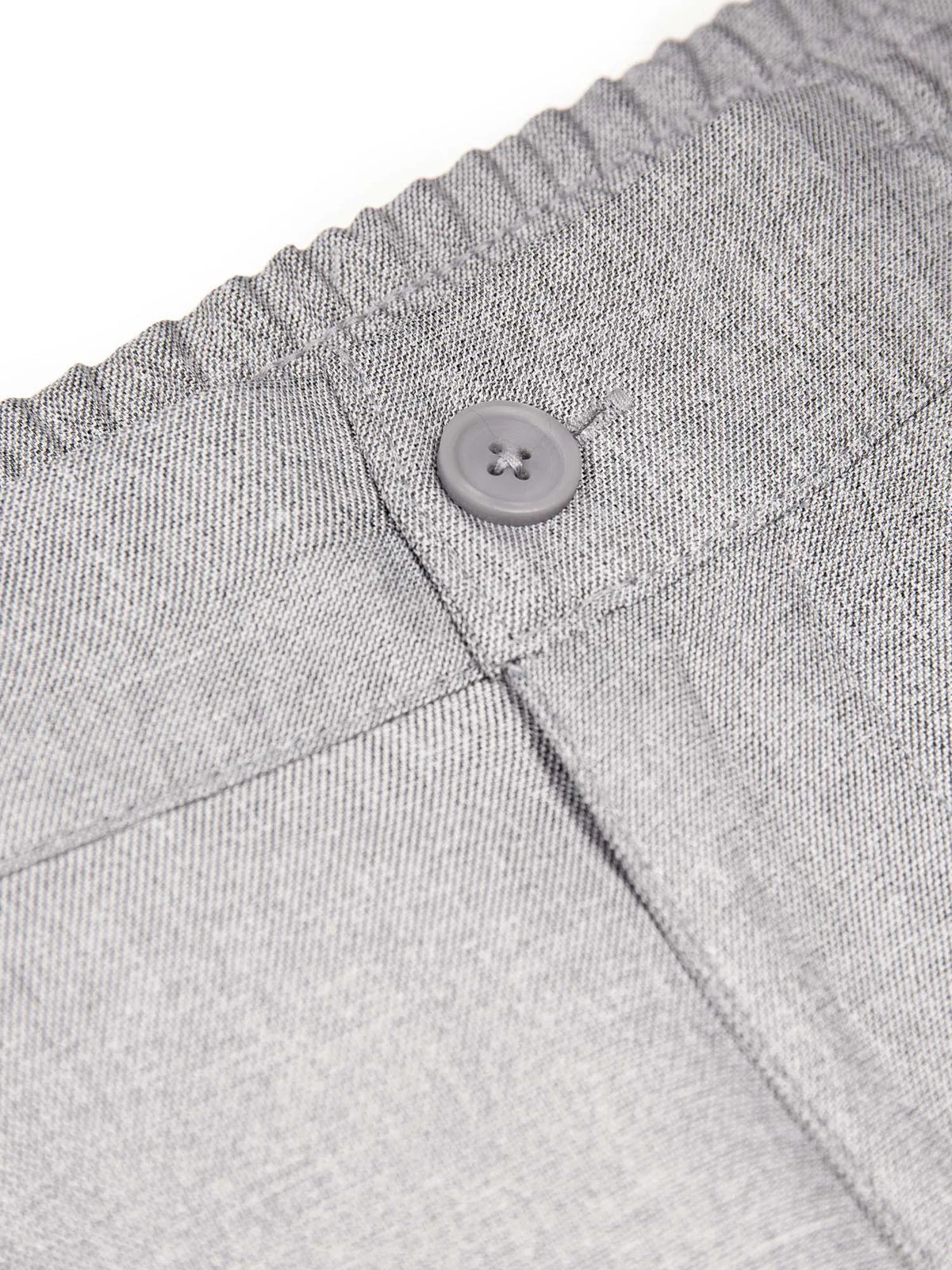 Luke 1977B Boas Smart Woven Trousers | Mid Marl Grey - M830401