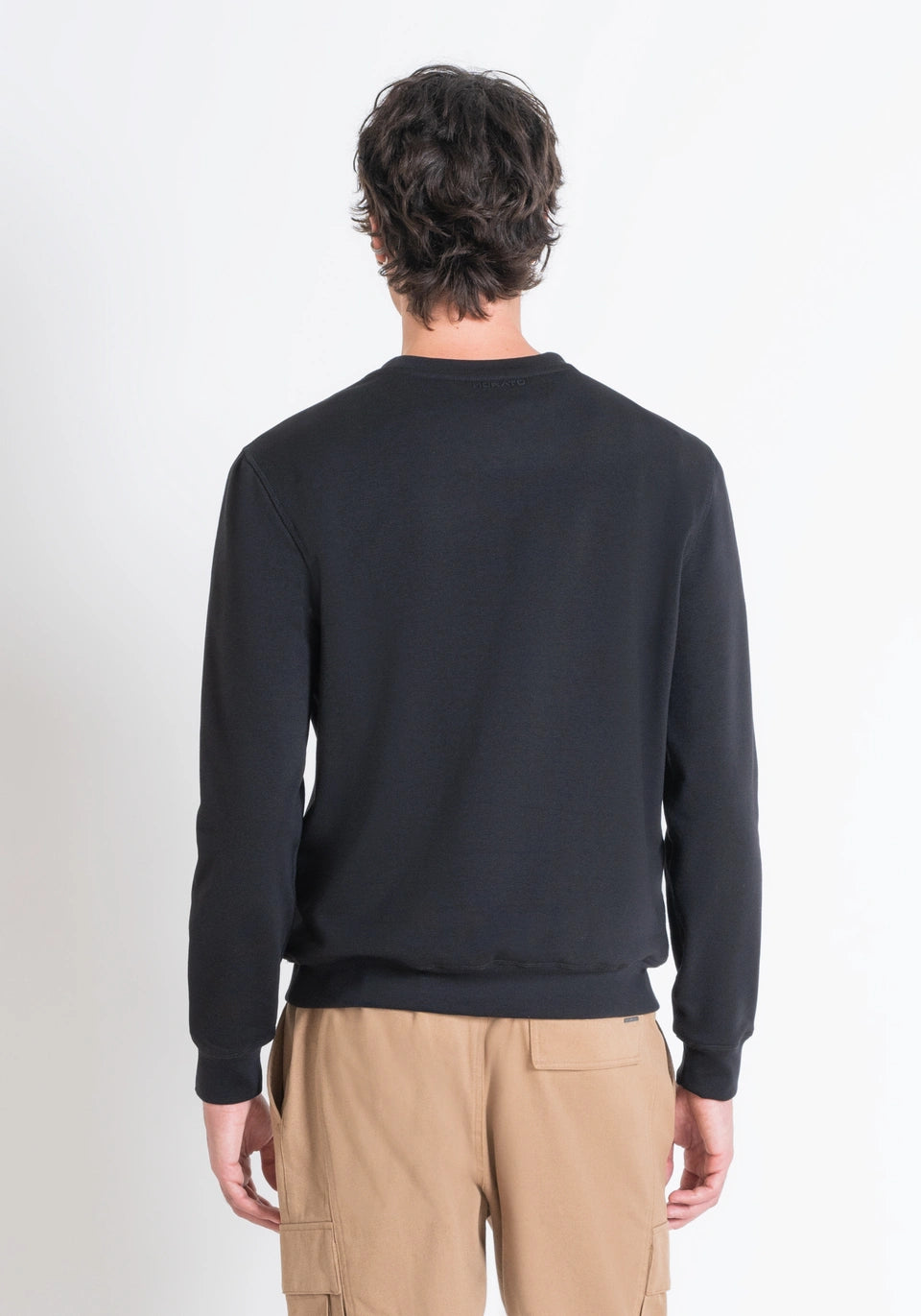 ANTONY MORATO Regular Fit Sweatshirt Rubberized Tiger Print | Black - MMFL01041 - FA150185 - 9000