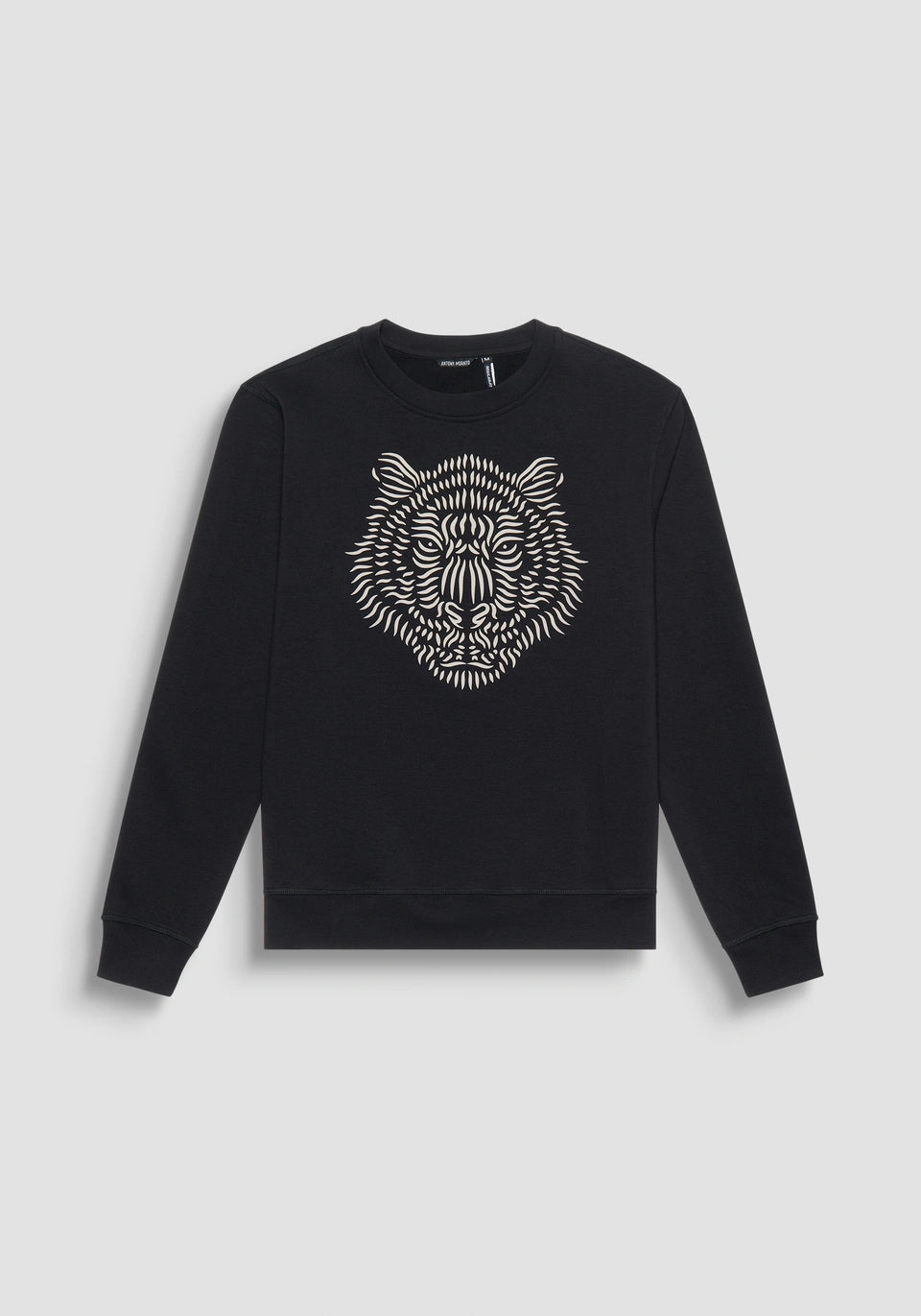 ANTONY MORATO Regular Fit Sweatshirt Rubberized Tiger Print | Black - MMFL01041 - FA150185 - 9000
