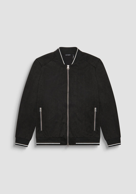 Antony Morato - Regular Fit Sweatshirt with Suede Effect - Black - MMFL01063-FA150197-900