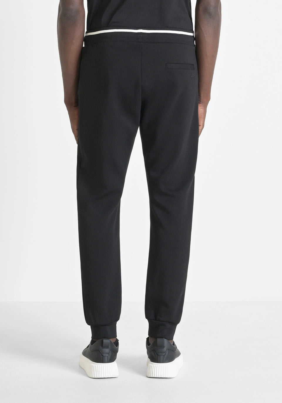 Antony Morato - JAKARTA SLIM-FIT COTTON TROUSERS WITH PRINTED LOGO / Black - MMFP00408-FA150178-9000