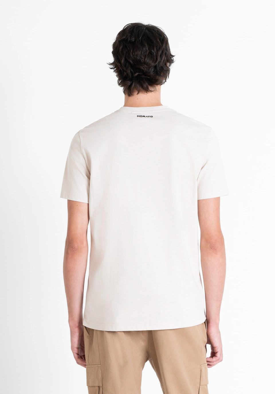 ANTONY MORATO Manchester T-Shirt Sponge Effect Print | Beige - MMKS02450 - FA100240 - 1016