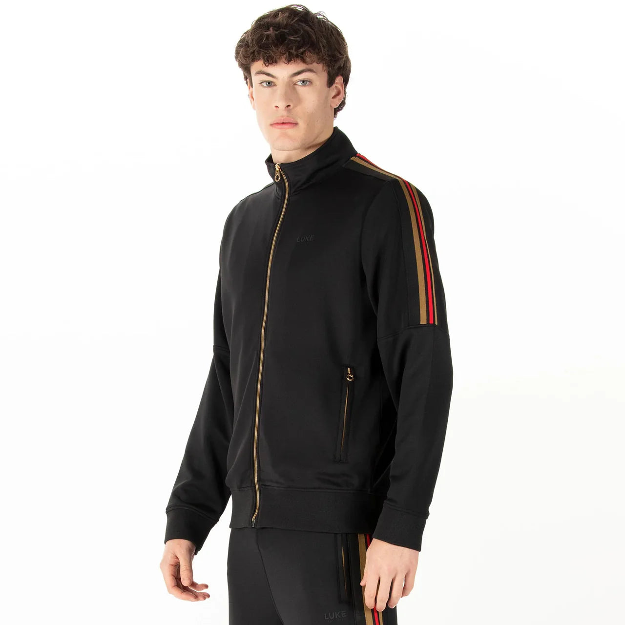 LUKE 1977 Redwood Zip Through Sweat - 310gsm / Black - M790358