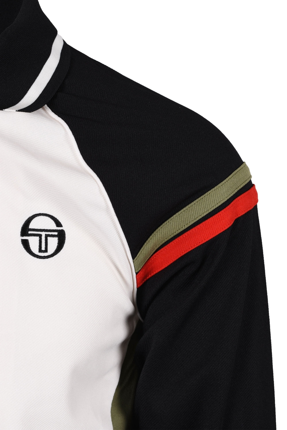 Sergio Tacchini New Ascot Track Top | Black/Gardenia - STM29519 -937