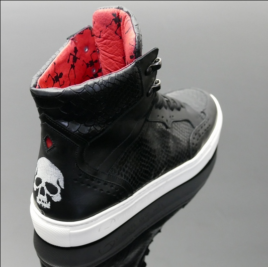 JEFFERY WEST APOLLO K610 'Shoom' Retro High Top Sneaker  | Cold Black