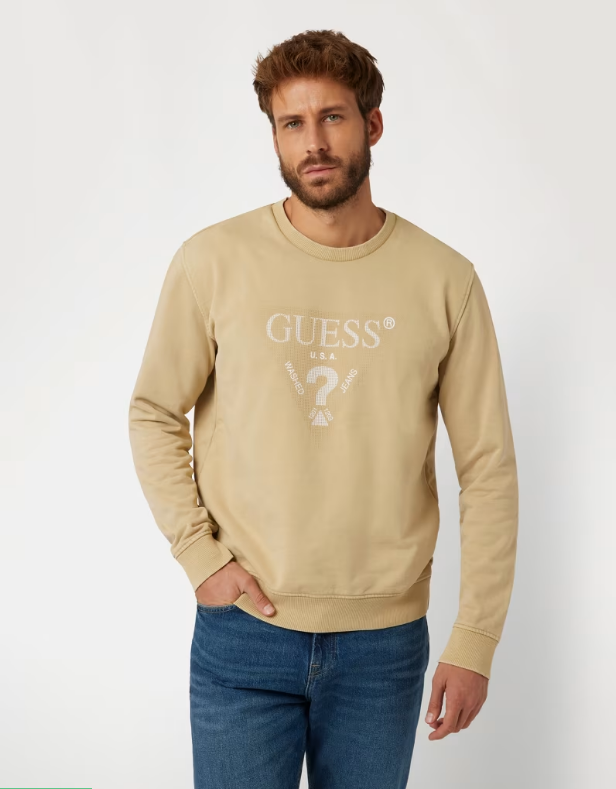 GUESS Crewneck Sweatshirt | Black - M4YQ13KBY51 - GO36