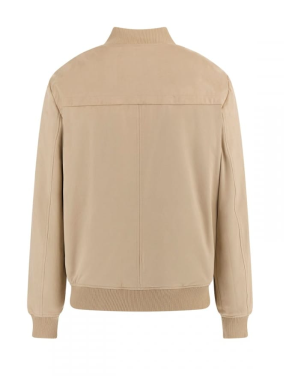 GUESS - Faux-Suede Bomber Jacket / Beige - M5GL57WHT752 - G1H1