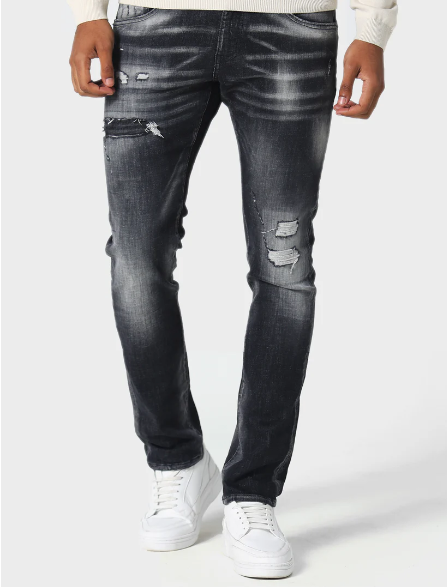 883 POLICE Dino Slim Fit Jeans - Wash Todd - 985 - 110126