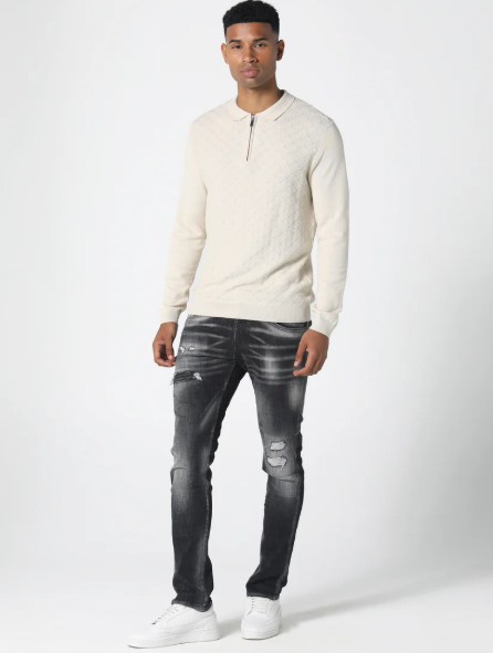 883 POLICE Dino Slim Fit Jeans - Wash Todd - 985 - 110126