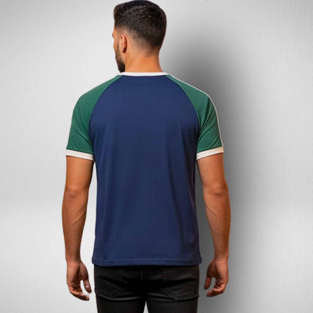 Sergio Tacchini Hadow T-Shirt | Maritime Blue/Eden - STM21115-324