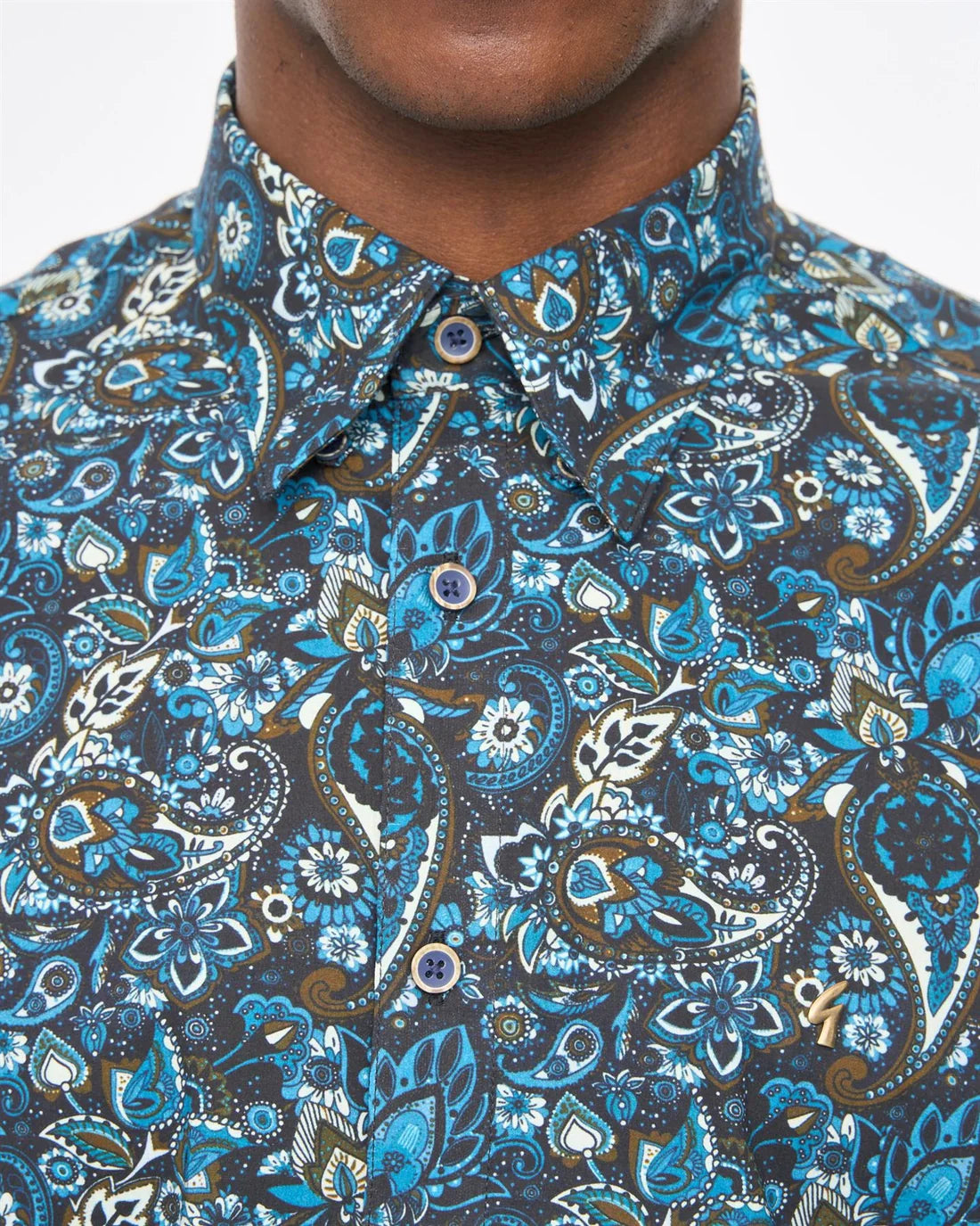 Gabicci Vintage Lachlan Long Sleeve Shirt - Black (V57GW08)