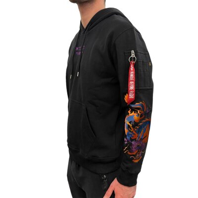 Alpha Industries Dragon EMB Hoody | Black - 136334 / 03