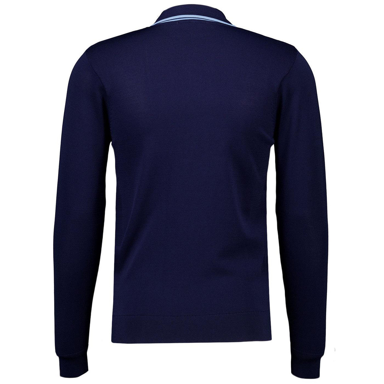 Gabicci - Darron - Archive Long Sleeve Knitted Polo | Navy - V55GM25