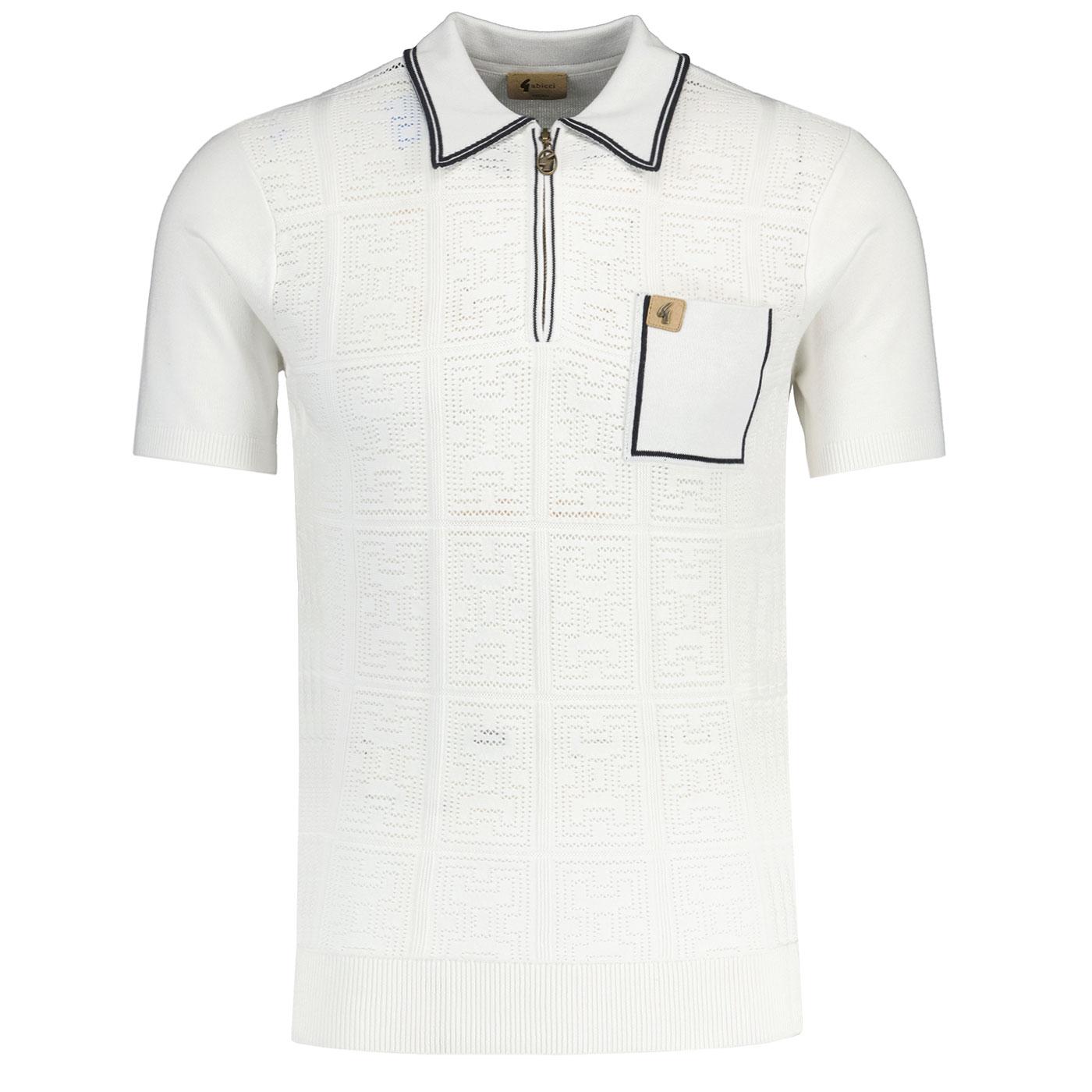 GABICCI Knitted Polo Shirt - Marr / White - V54GM06
