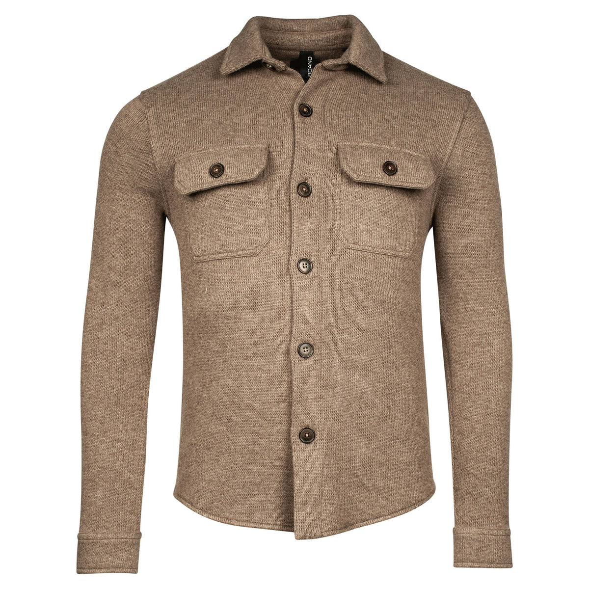 Giordano Taranto Classic Wool Overshirt - Shell Brown (527515-81)