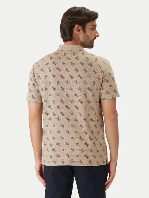 GUESS Men's Short Sleeves Polo Shirt | Ecru - M6GP04 K303 FMAZ