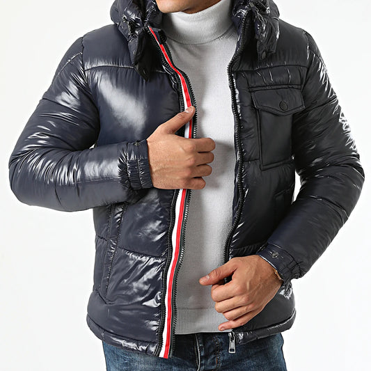 KYMAXX Puffer Jackets | Marine Blue - 5059-1