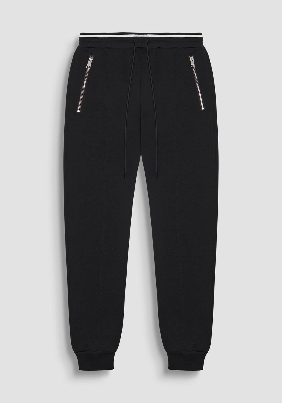 Antony Morato - JAKARTA SLIM-FIT COTTON TROUSERS WITH PRINTED LOGO / Black - MMFP00408-FA150178-9000
