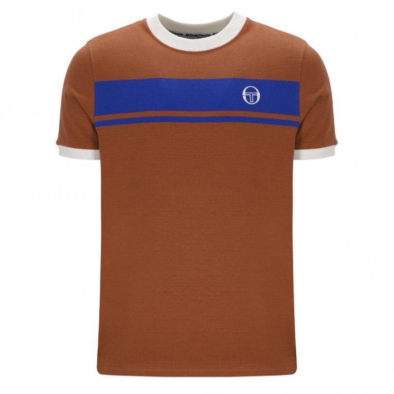 SERGIO TACCHINI - Master T-Shirt - Mocha Bisque/Nautical Blue/Gardenia - STM14553-2572