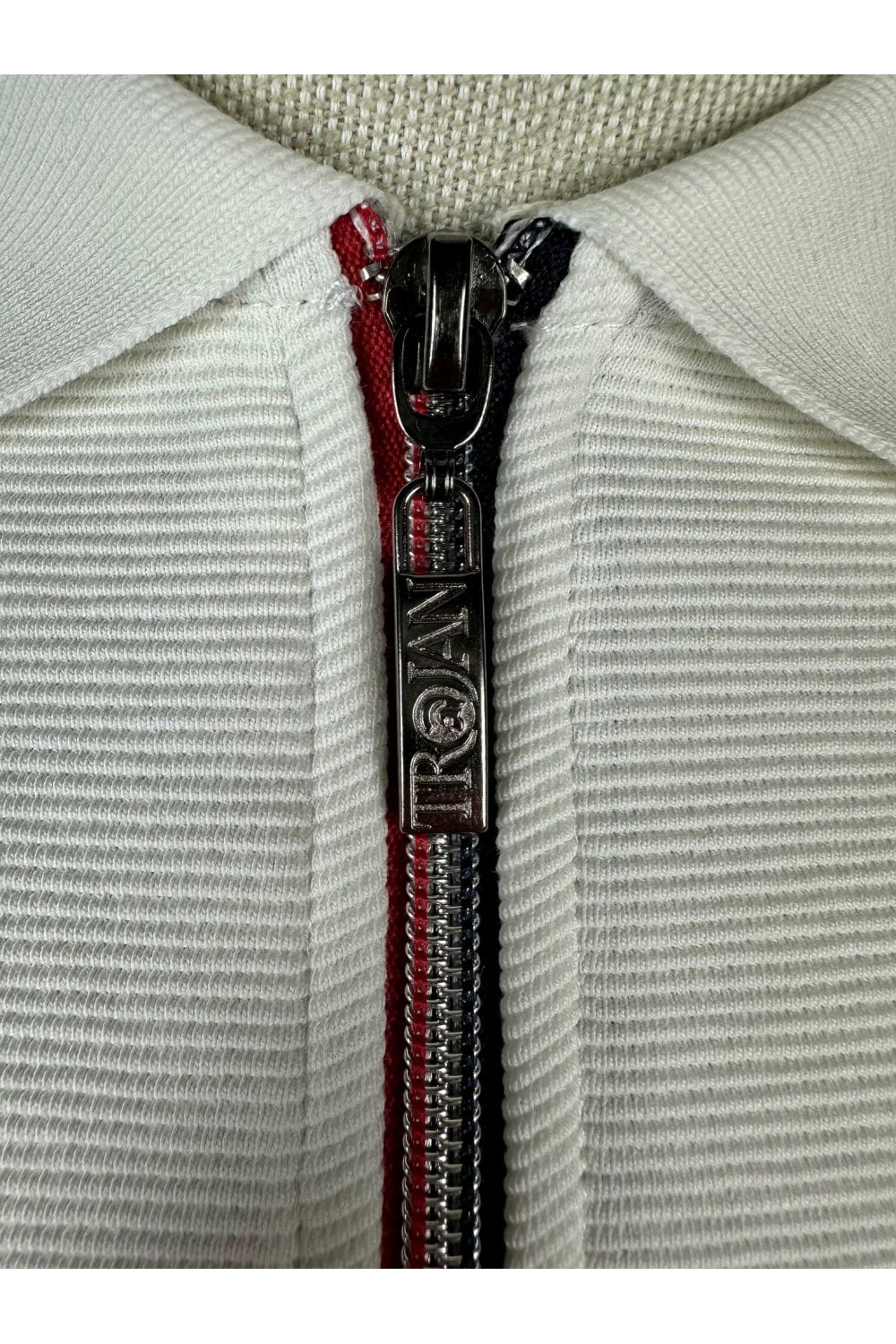 TROJAN Zip Polo / Ecru - TR-8985