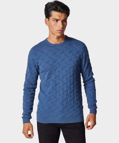 883 POLICE Olsen Knitted Jumper | Petrol Blue - 108889