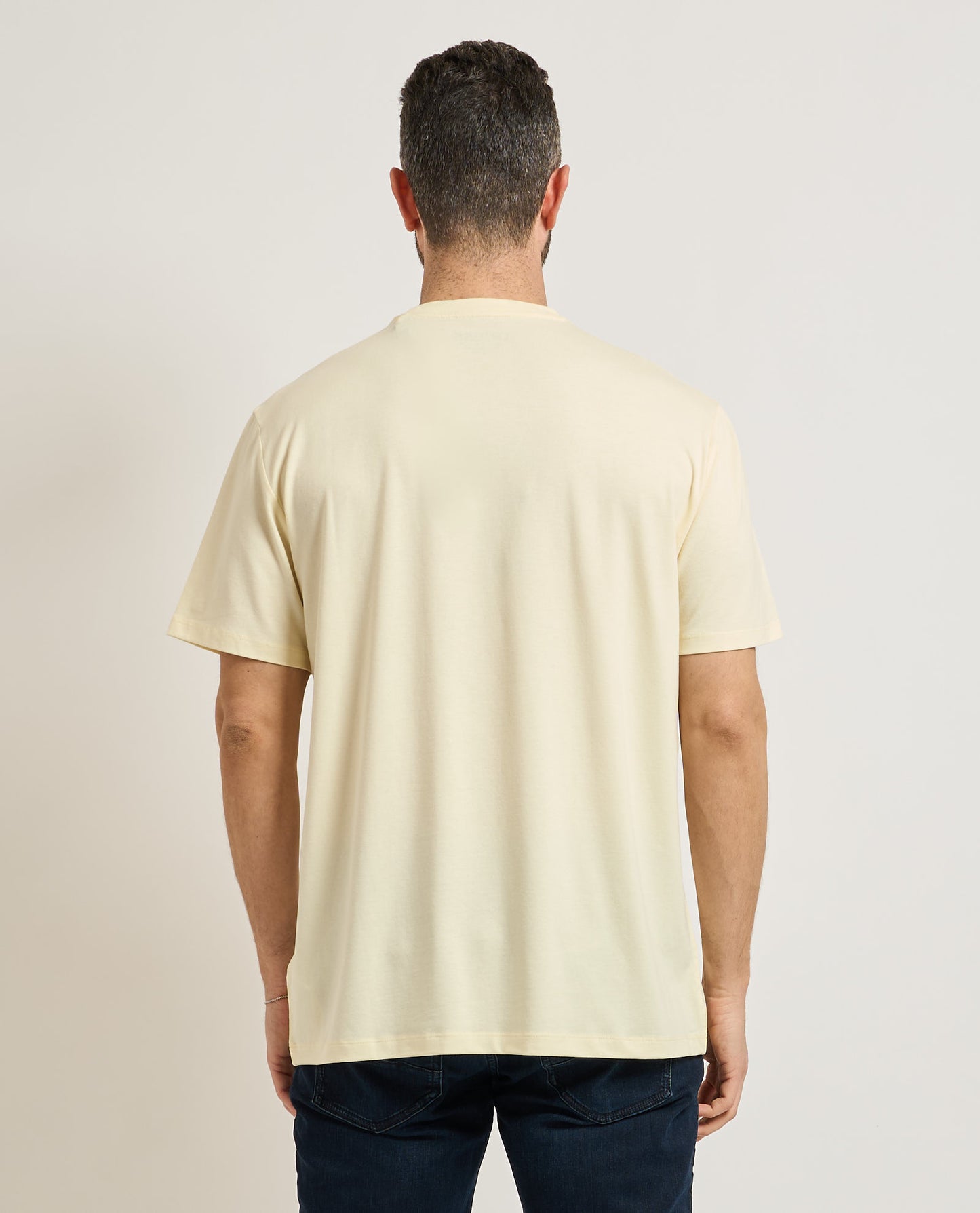 Guess men's basic crew neck t-shirt | Yellow - M6GI21 K3053 A21B