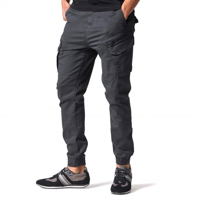 883 POLICE Bonetti Slim Fit Cuffed Cargos | Charcoal - 109563