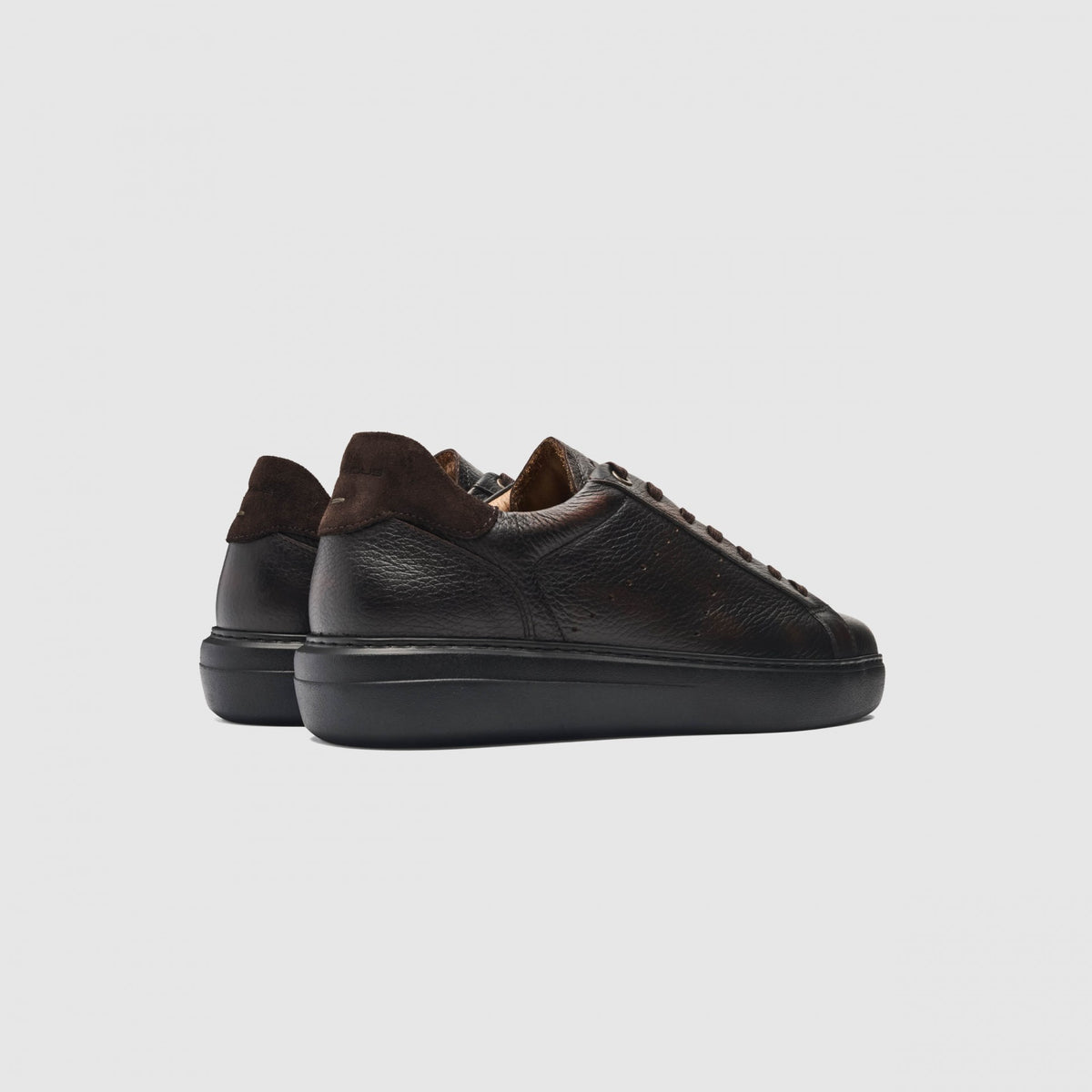 Ambitious Shoes | Phoenix Leather Low-Top Sneakers — TDM Brown (14256-7623AM)